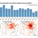Satellite data shows NO2 concentration in Metro Manila
